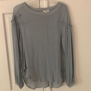 Umgee size small blue/gray sheer blouse. So pretty on!